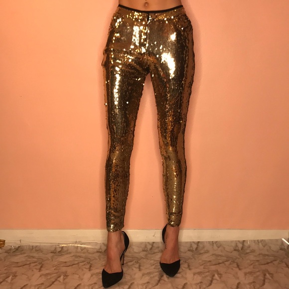 SASS & BIDE SEQUIN PANTS SIZE 36 / small - Picture 4 of 9
